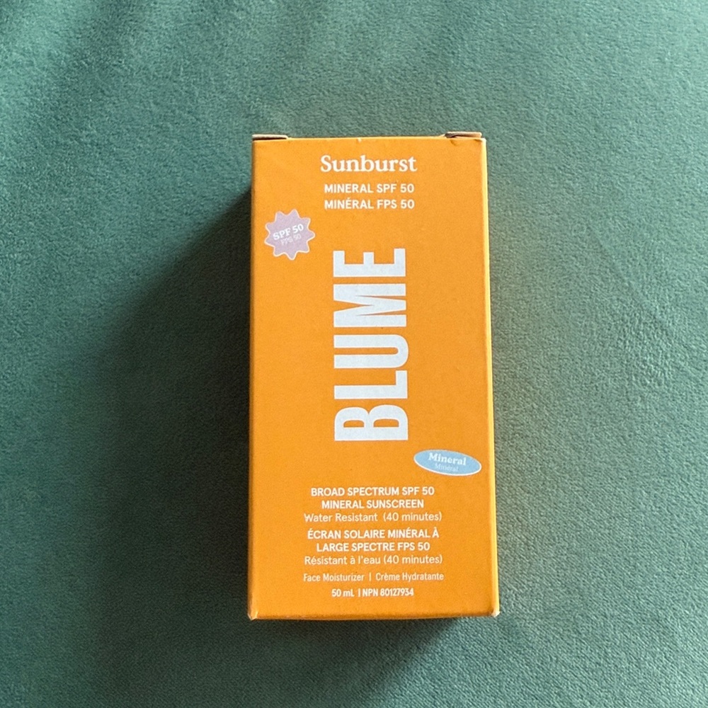 Blume sunscreen - mineral sunscreen 50SPF - EXP2027/02